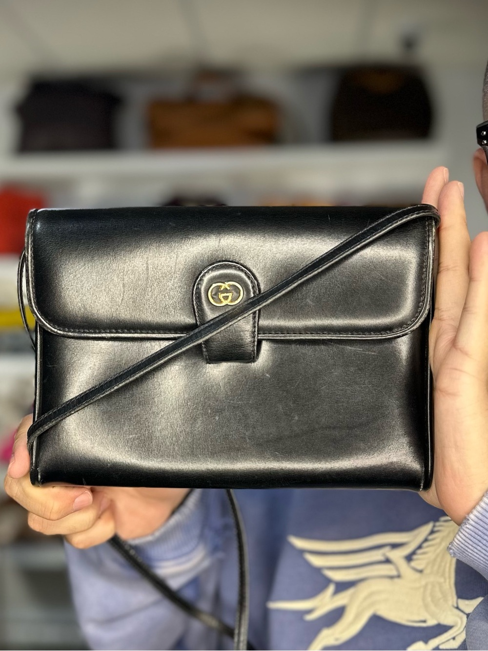 Gucci Calf Skin Flap Bag